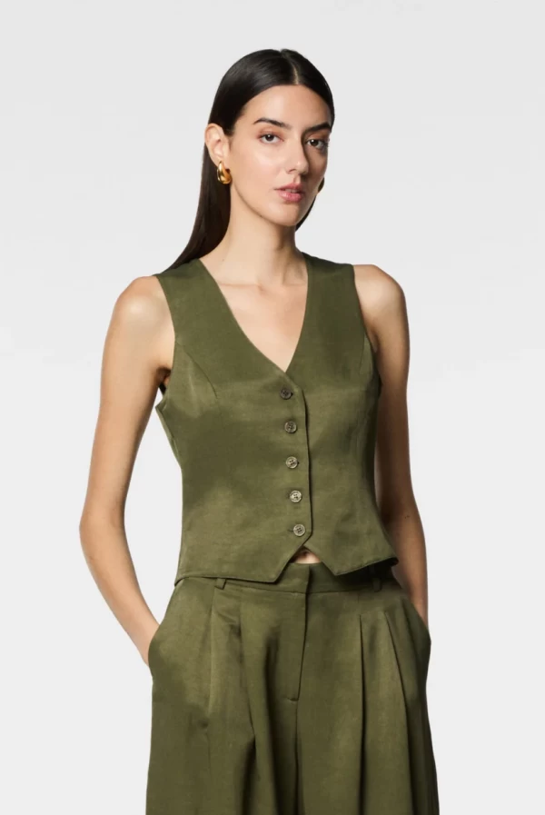 Pantalón Cargo en Lino Viscosa nenette