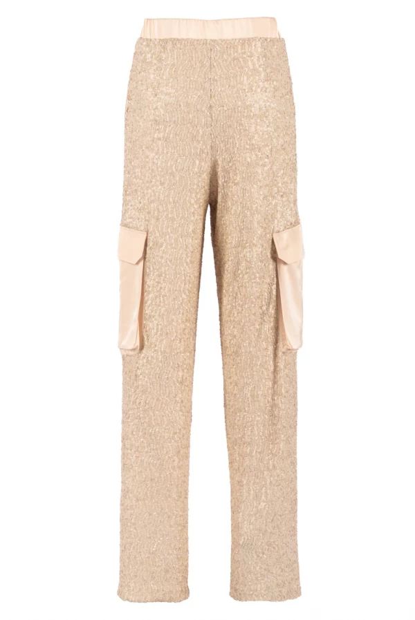Pantalon cargo lentejuelas nenette
