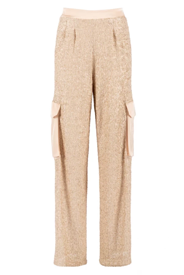 Pantalon cargo lentejuelas nenette
