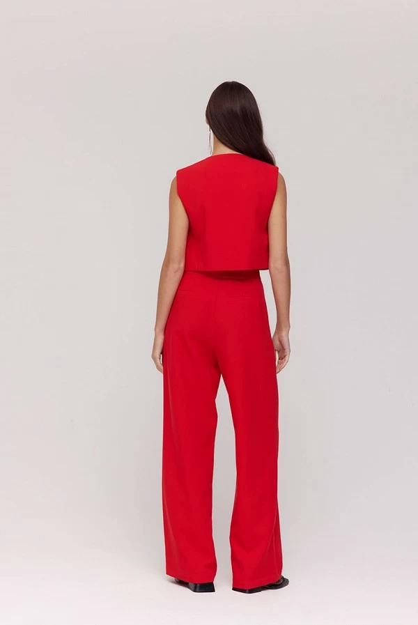 Pantalón de vestir rojo Harper & Yve Anna – Elegancia y color con estilo