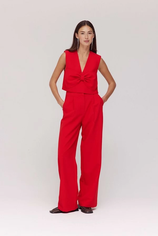 Pantalón de vestir rojo Harper & Yve Anna – Elegancia y color con estilo