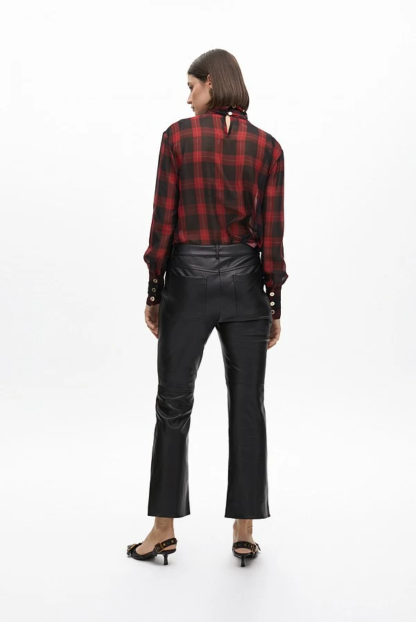 pantalón-efecto-piel - pantalón-mujer-cremalleras - pantalón-entallado-mujer - pantalón-cuero-sintét