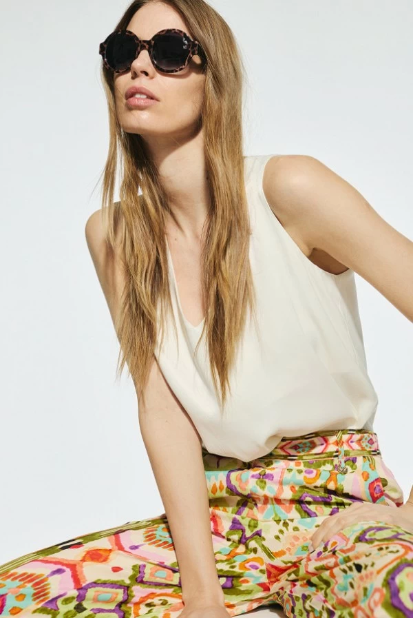 Pantalón Estampado Culotte Lola Casademunt