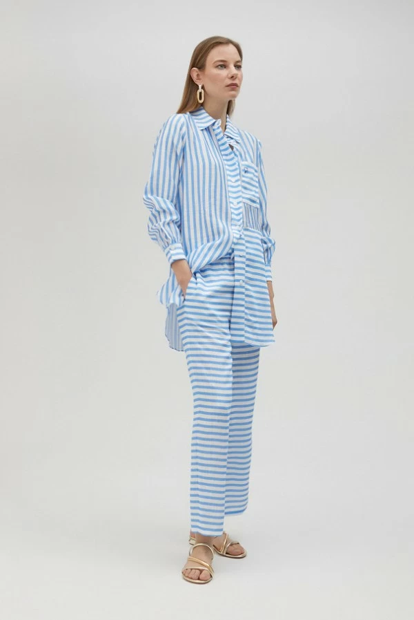 Pantalón Fluido de Rayas Lola Casademun