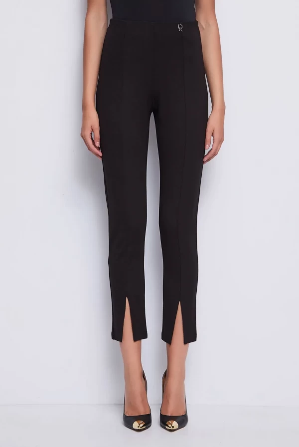 pantalon negro pitillo abertura denny rose