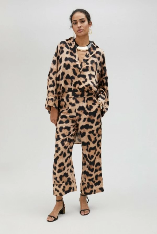 Pantalón Palazzo Animal Print Lola Casademunt
