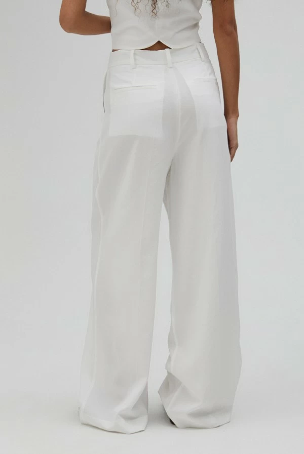 Pantalón Palazzo Blanco de Lino