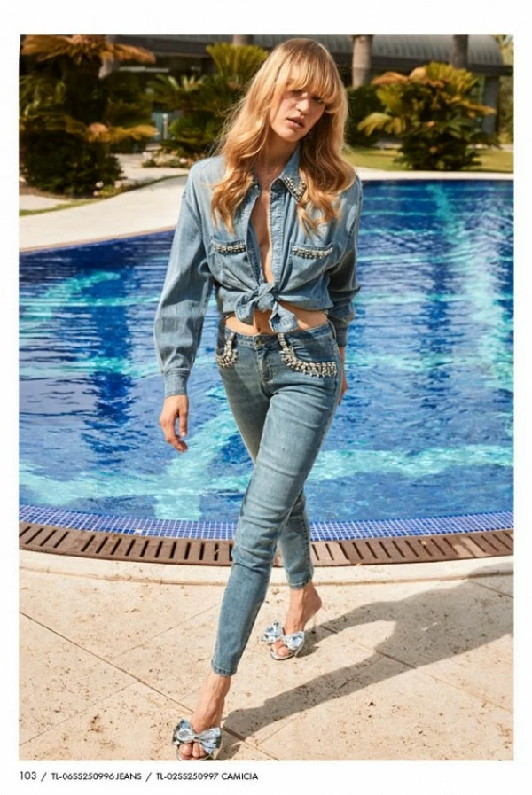 Pantalón Pitillo Tejano Trash & Luxury