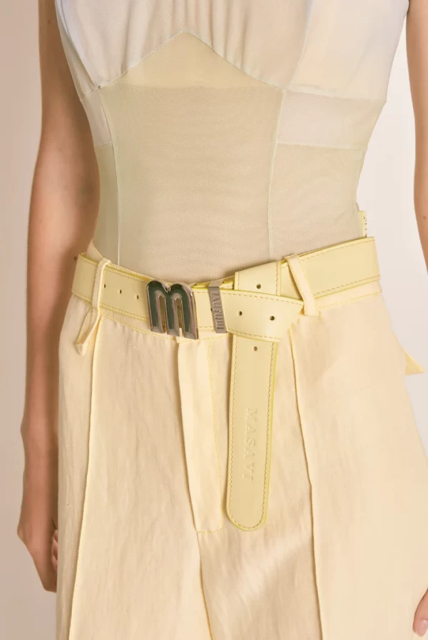 Pantalón Recto Amarillo Vainilla de Masavi