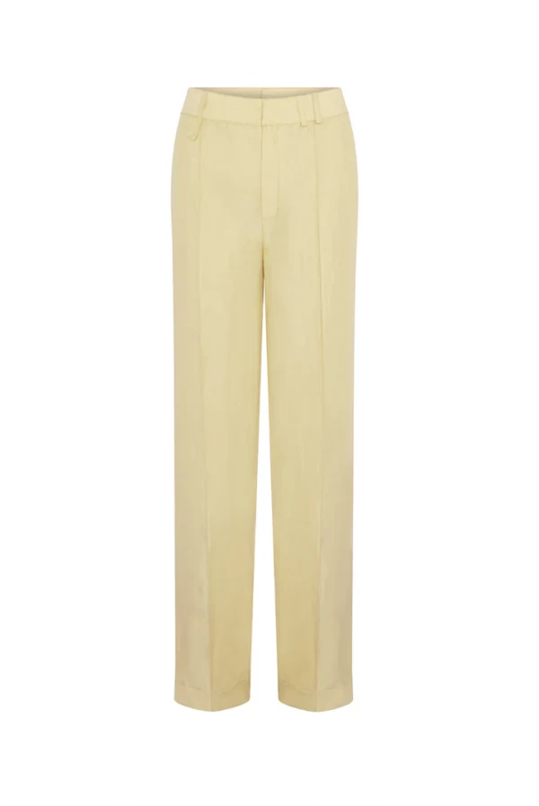 Pantalón Recto Amarillo Vainilla de Masavi