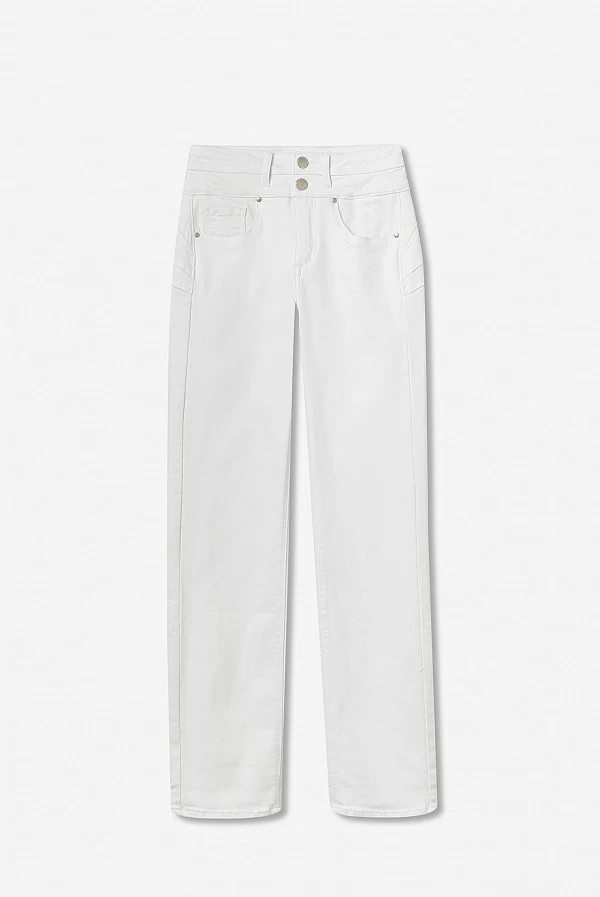 Pantalón tejano blanco Tiffosi Doble Push Up