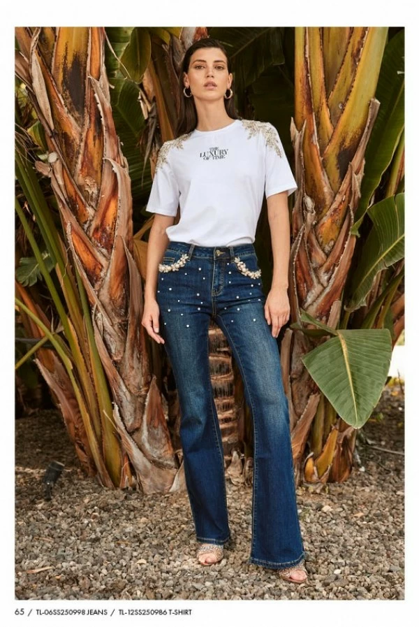 Pantalón Tejano Campana Trash & Luxury