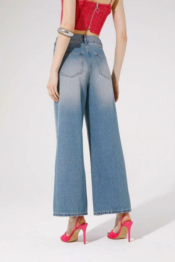 Pantalon tejano strass azul goa goa