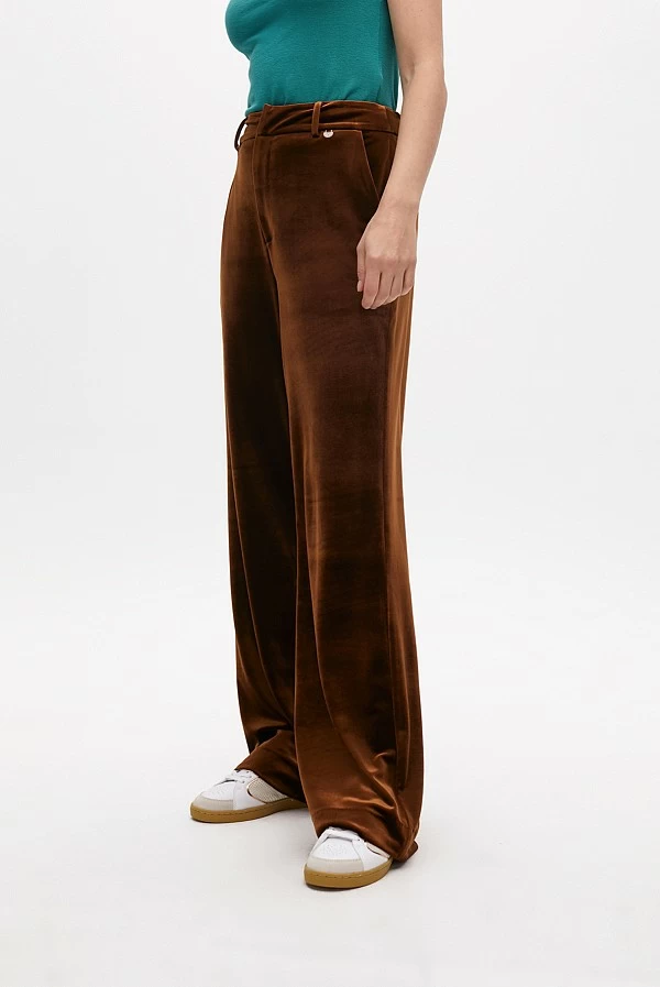 Pantalón Wide Leg de Terciopelo  – Lola Casademunt