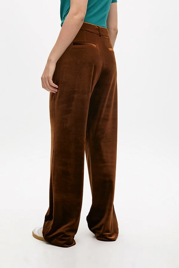 Pantalón Wide Leg de Terciopelo  – Lola Casademunt