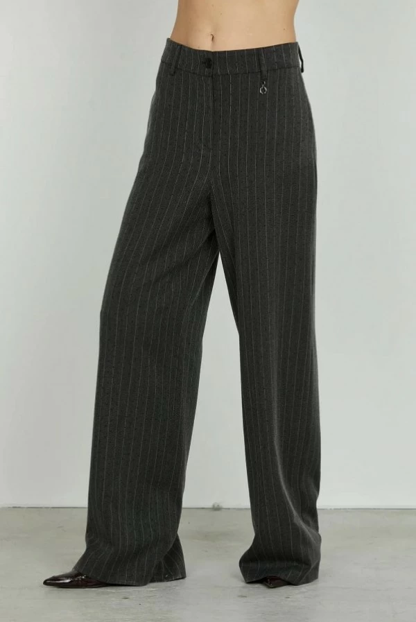 pantalones preziosam rayas gris relish