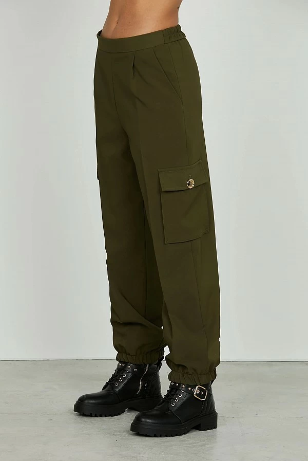 pantalones teclana verde militar relish