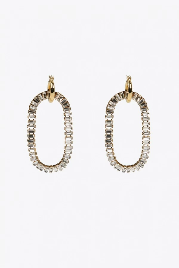 Pendientes Aro Ovalado con Strass Lola Casademunt