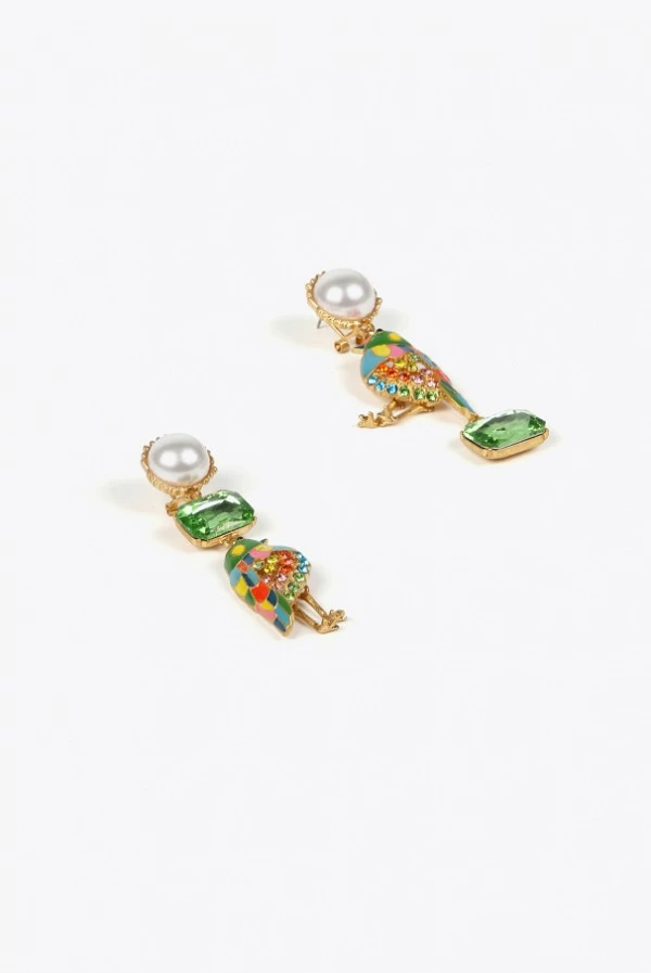 Pendientes Asimétricos Ave Tropical Lola Casademunt