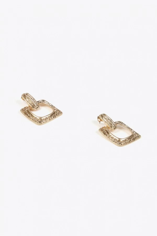 Pendientes Cuadrados con Textura Punzada Lola Casademunt