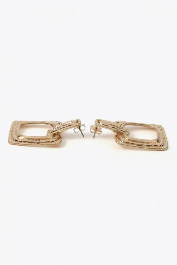 Pendientes Cuadrados con Textura Punzada Lola Casademunt