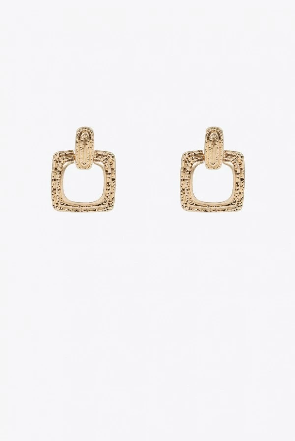 Pendientes Cuadrados con Textura Punzada Lola Casademunt