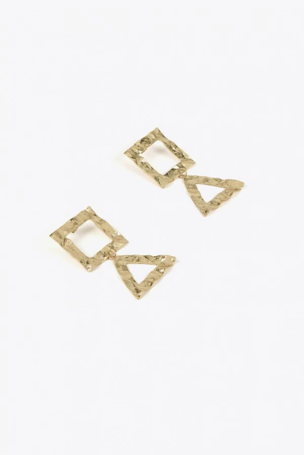 Pendientes Geométricos Dorados Lola Casademunt