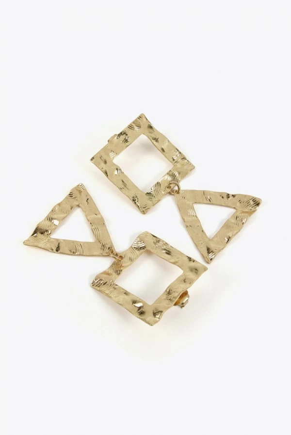 Pendientes Geométricos Dorados Lola Casademunt