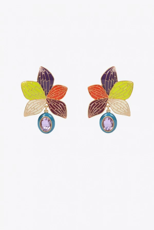 Pendientes Orquídea Multicolor Lola Casademunt