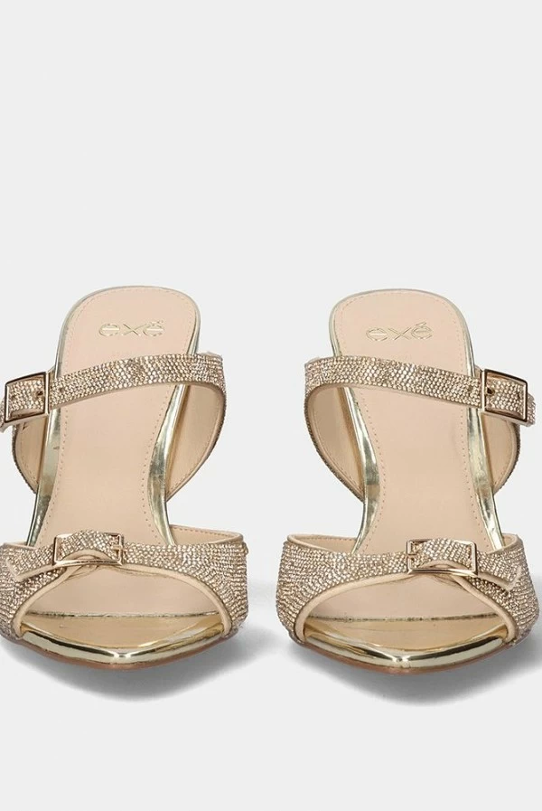 Sandalia Joya Joy-700 Oro con Strass Exé Shoes