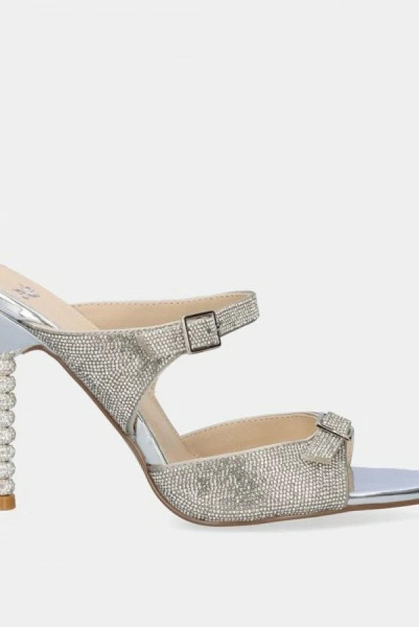 Sandalia Joya Joy-700 Plata con Strass Exé Shoes
