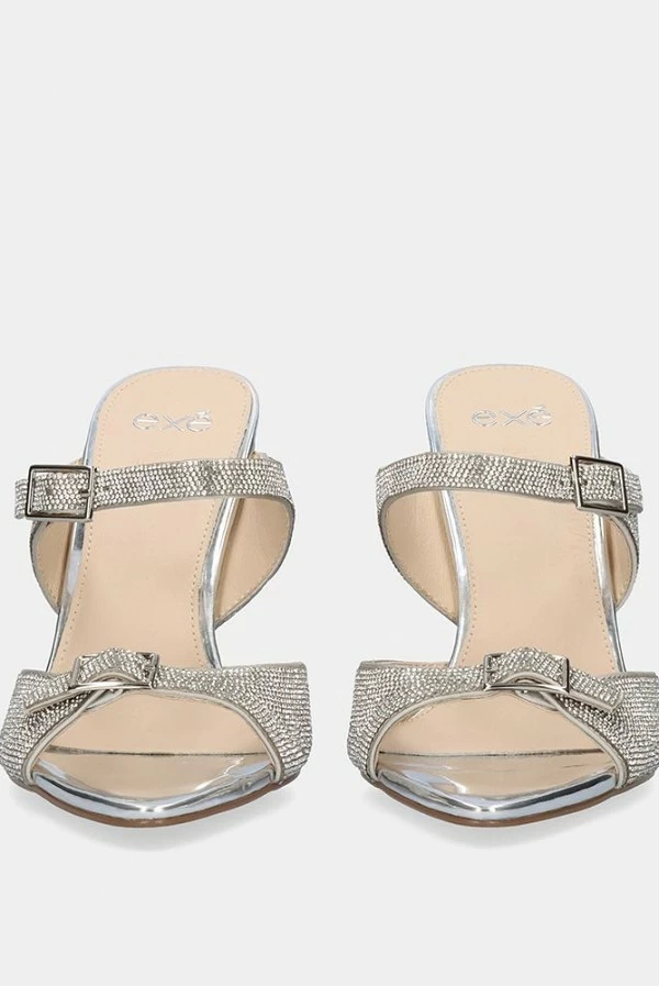 Sandalia Joya Joy-700 Plata con Strass Exé Shoes
