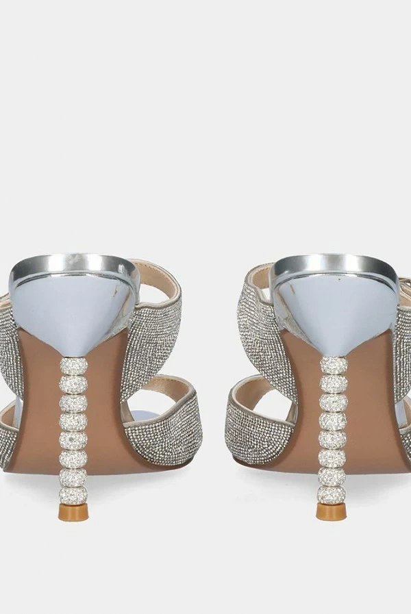 Sandalia Joya Joy-700 Plata con Strass Exé Shoes