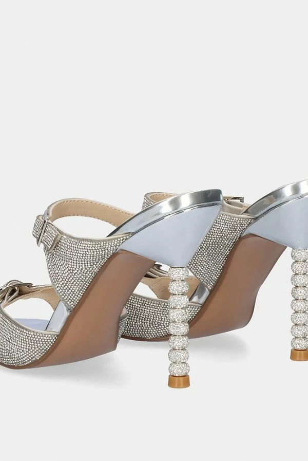 Sandalia Joya Joy-700 Plata con Strass Exé Shoes