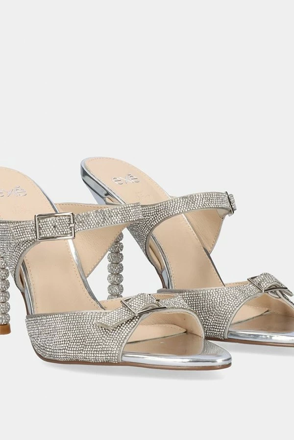 Sandalia Joya Joy-700 Plata con Strass Exé Shoes