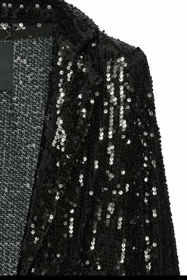 Sequin blazer Bsb lentejuelas color negro