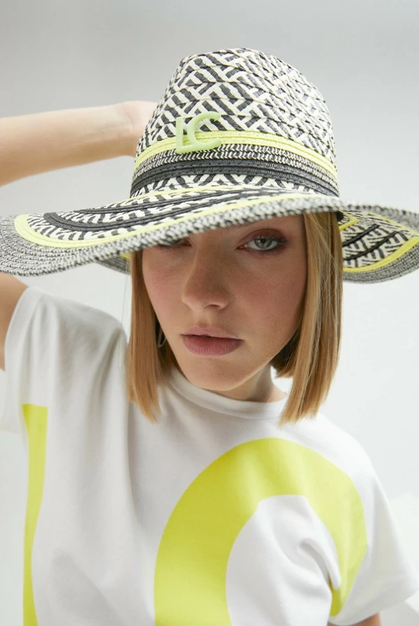 Sombrero Floppy Multicolor Efecto Rafia Lola Casademunt