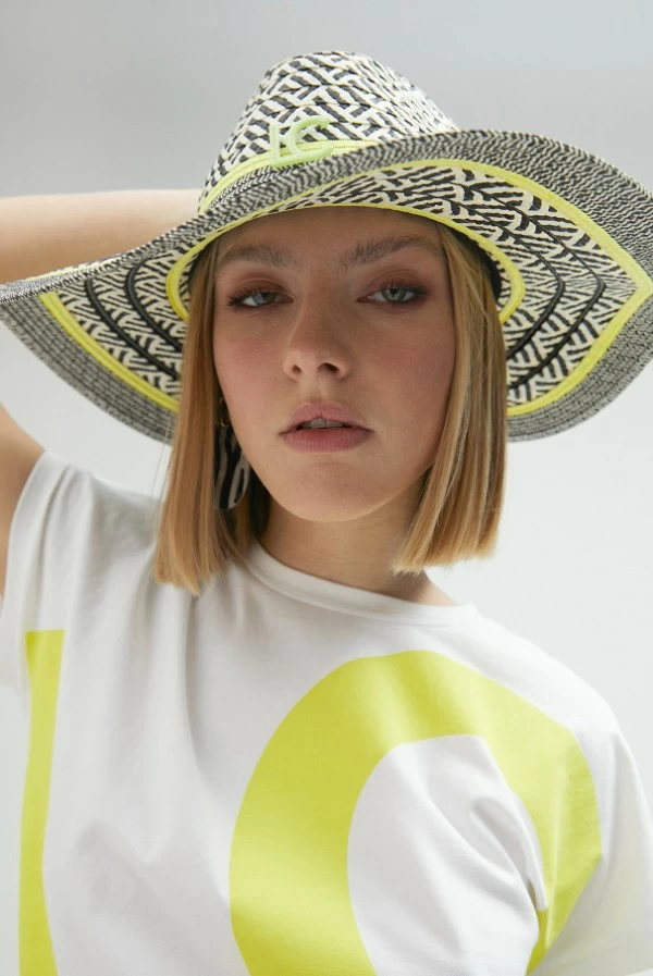 Sombrero Floppy Multicolor Efecto Rafia Lola Casademunt