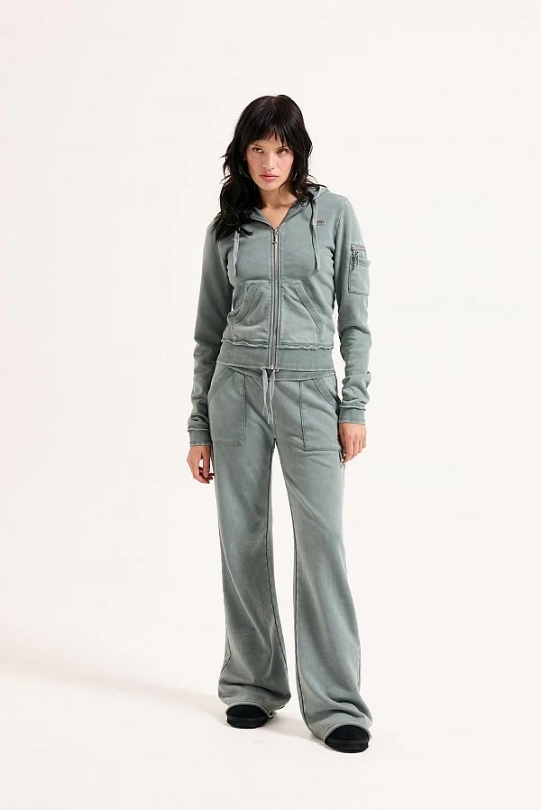 sudadera cremallera gris juicy couture