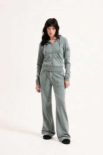 sudadera cremallera gris juicy couture