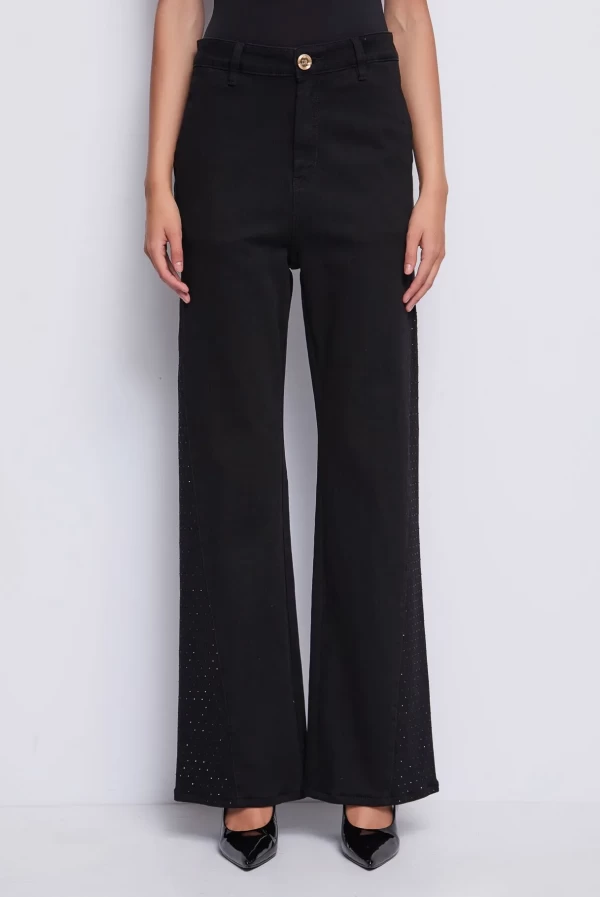 tejanos denny rose negro lateral strass
