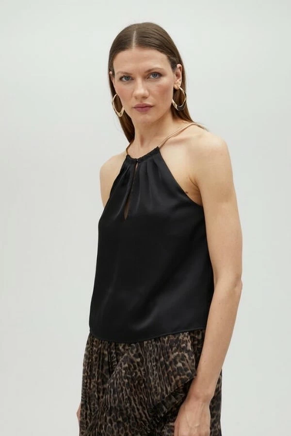 Top halter con cadena Lola Casademunt