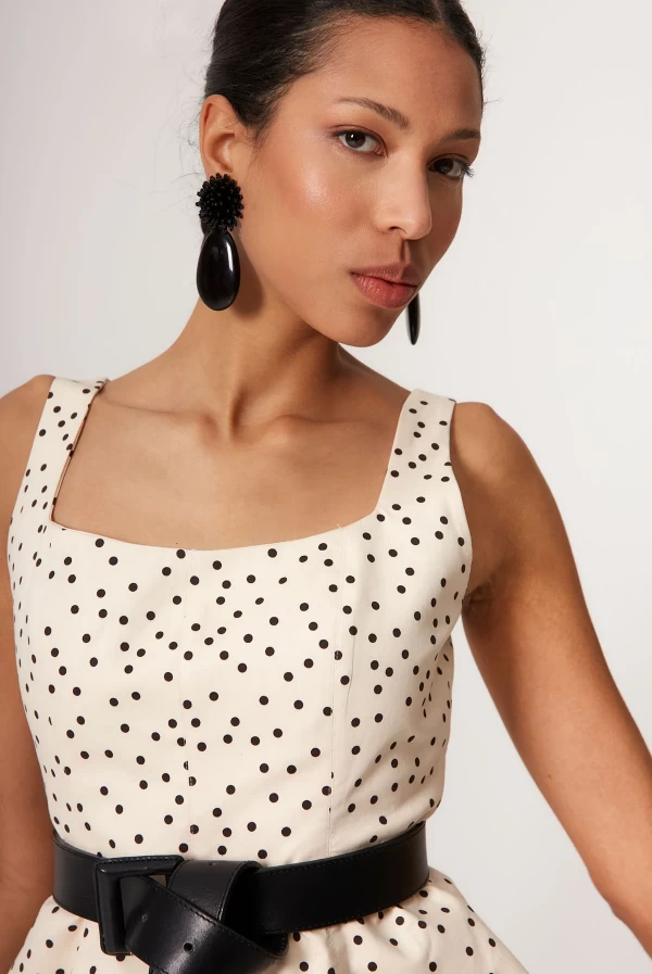 Top MIKA crudo lunares - COOSY-