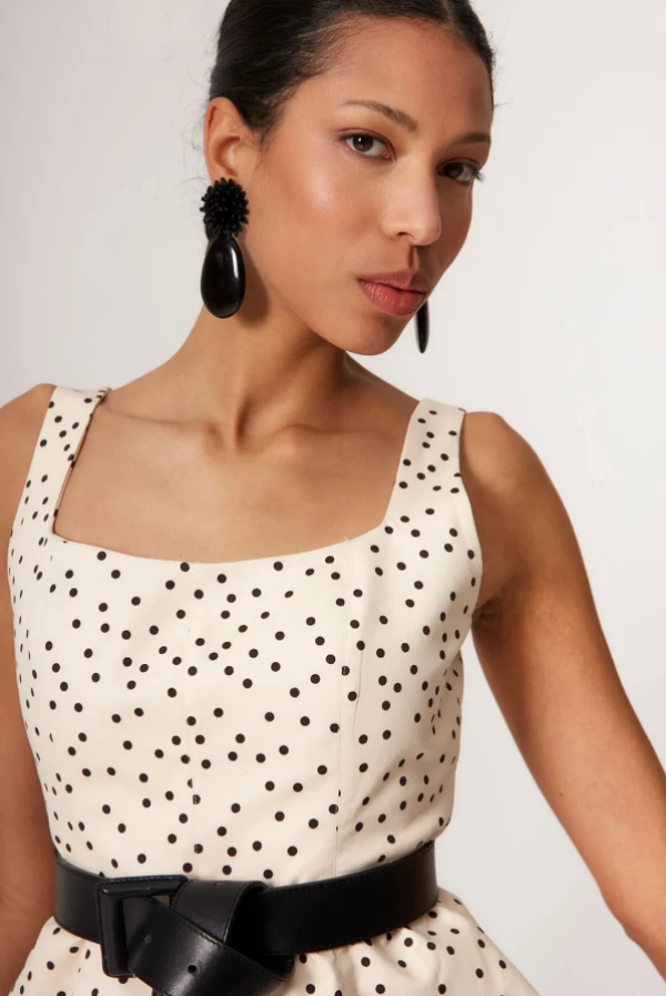 Top MIKA crudo lunares - COOSY-