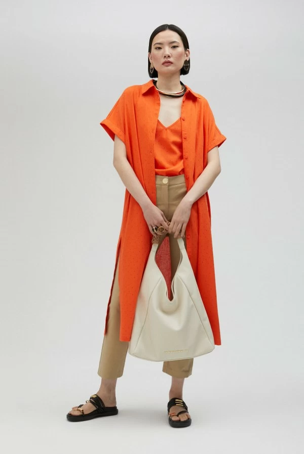 Top Naranja con Strass Lola Casademunt
