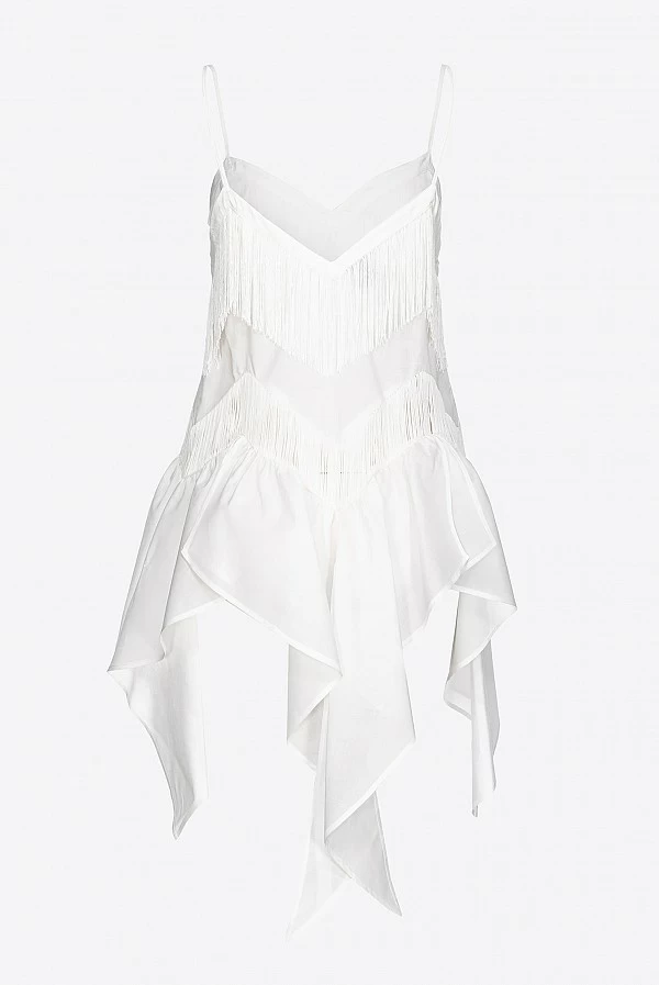 top pinko muselina flecos negro