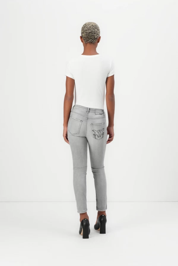 Vaquero gris claro PINKO con bordado Vaquero gris claro PINKO con bordado