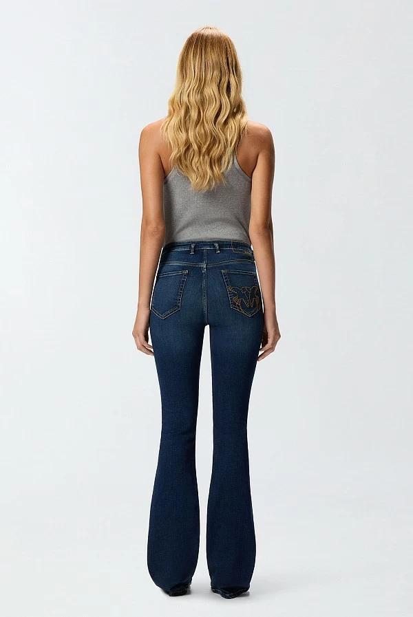 vaqueros campana flora flare pinko