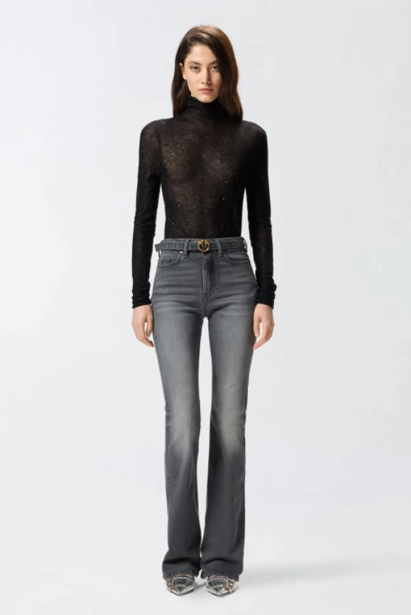 vaqueros campana gris pinko