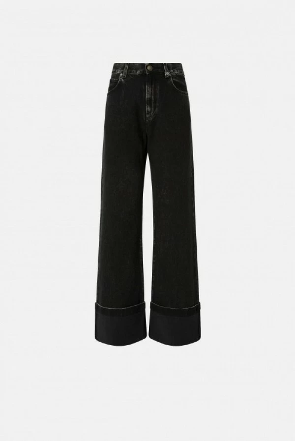 Vaqueros Wide Leg Wanda PINKO con dobladillo fijo